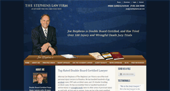 Desktop Screenshot of joestephenslaw.com